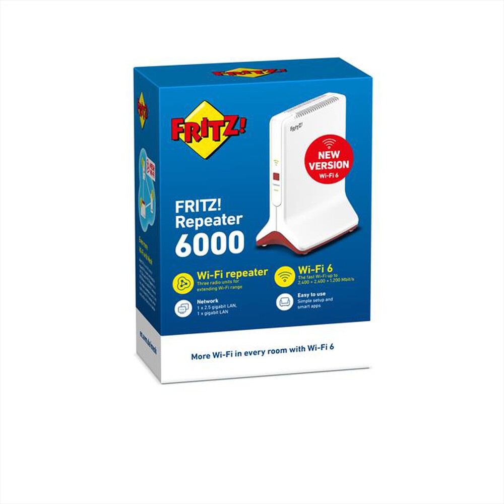"FRITZ! - REPEATER 6000-Bianco / Rosso"