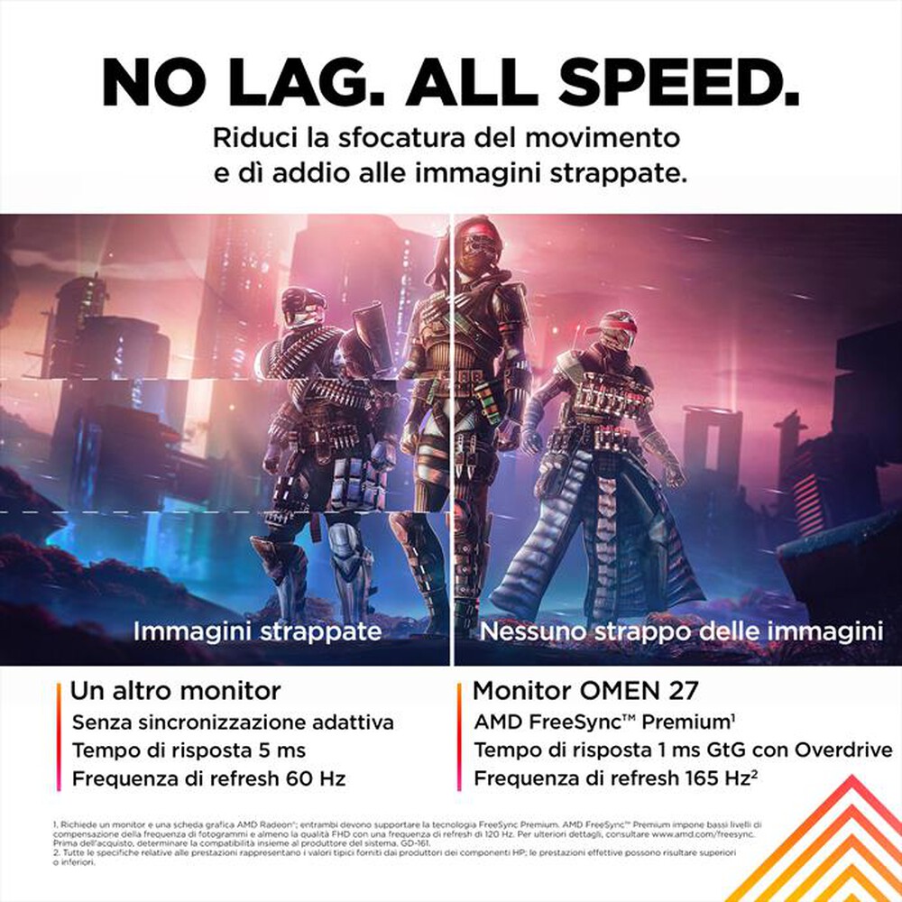 "HP - Monitor FHD 27\" OMEN 27-Nero"