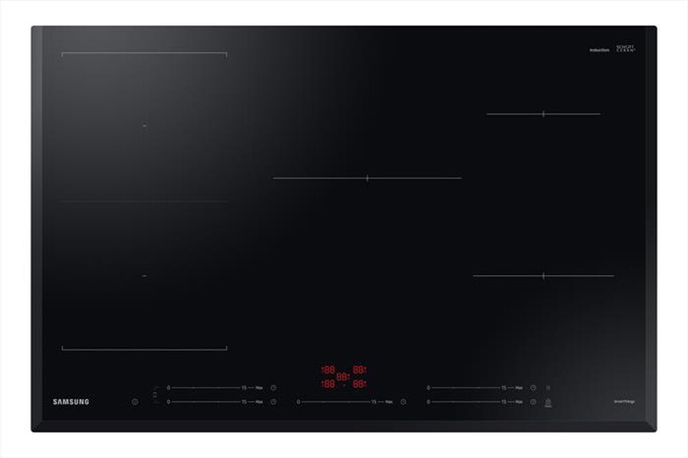 "SAMSUNG - Piano cottura induzione NZ85C5047KK/U1 80 cm-nero"