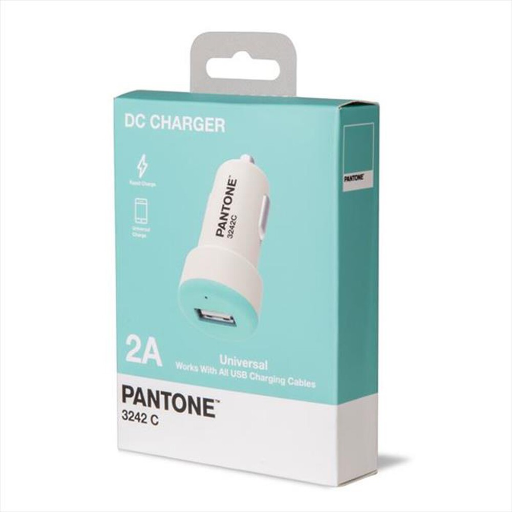 "PANTONE - PT-DC1USBL - PANTONE CAR CHARGER 2.1A-AZZURRO/PLASTICA"