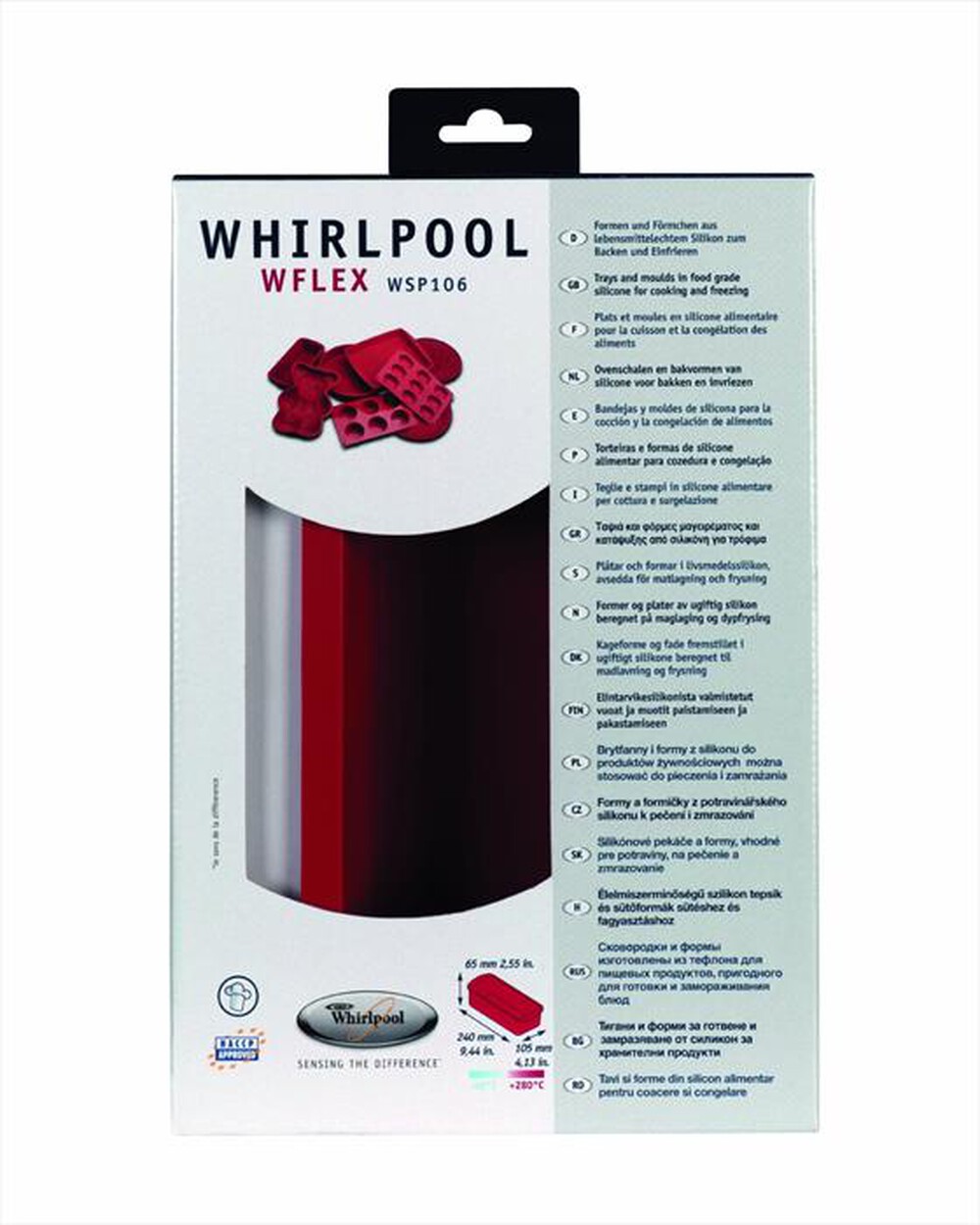 "WHIRLPOOL - WSP106 Tortiere in Silicone"