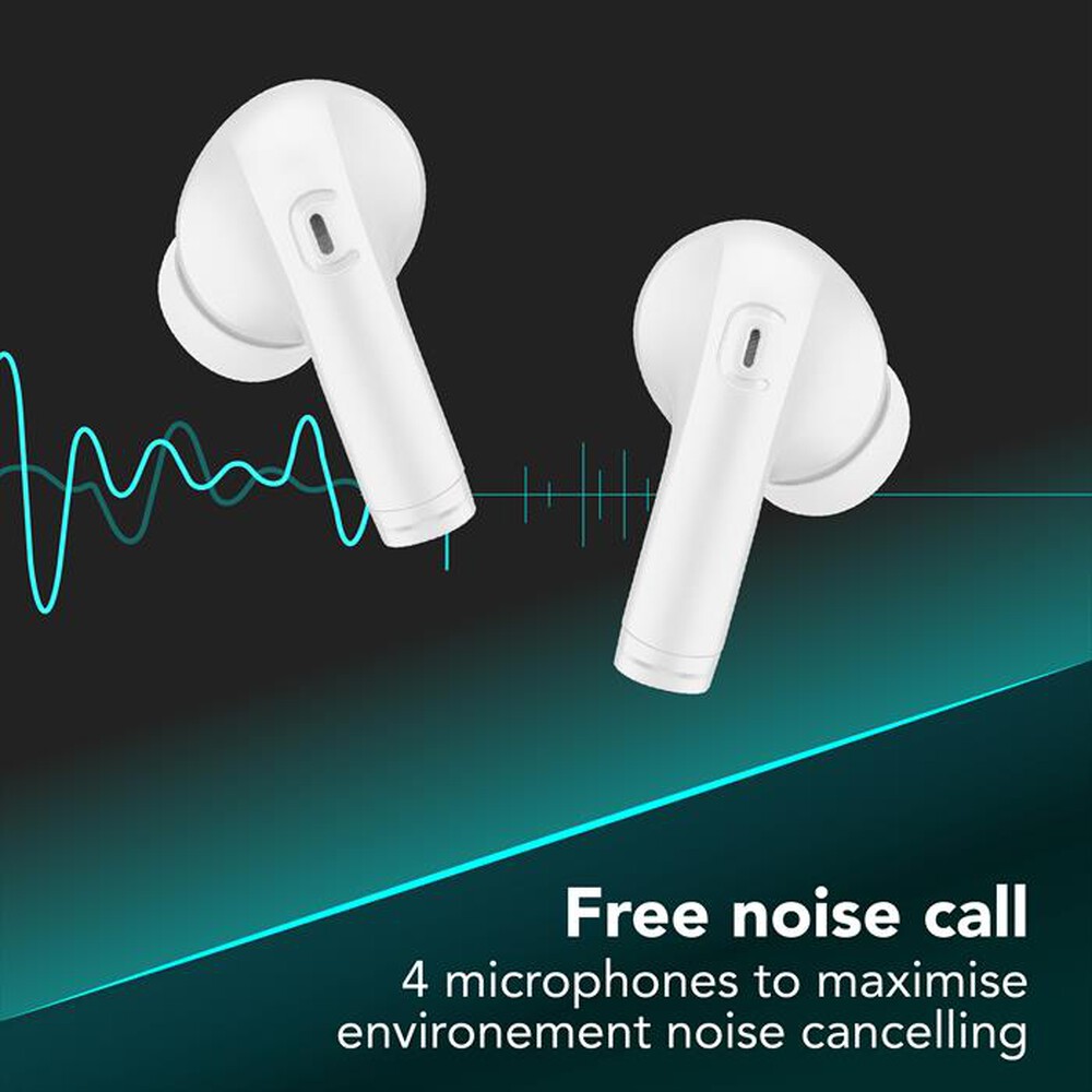 Immagine del prodotto CELLULARLINE - Auricolare bluetooth BTKEYPROTWSW-Bianco