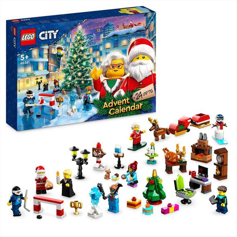 "LEGO - CITY Calendario dell’Avvento - 60381-Multicolore"