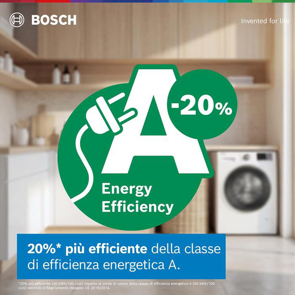 Immagine del prodotto BOSCH - Lavatrice Serie 8 WGB24400IT 9Kg 1400g/m Classe A-Bianco