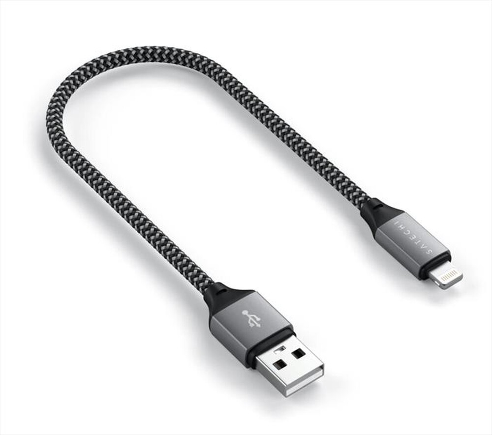 "SATECHI - CAVO USB-A LIGHTNING 25CM-grigio"