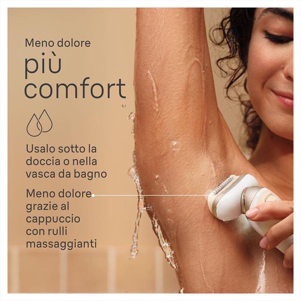 "BRAUN - Epilatore SILK-ÉPIL 9 FLEX 9-071 3D-BIANCO/ORO"