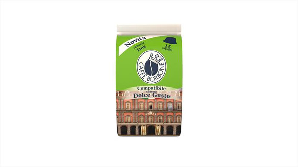 "CAFFE BORBONE - Miscela Dek - Comp. NESCAFE DOLCE GUSTO 15 Caps"