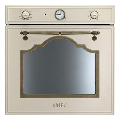 SMEG - Forno incasso elettrico SF700PO-Panna/finiture ottone antico