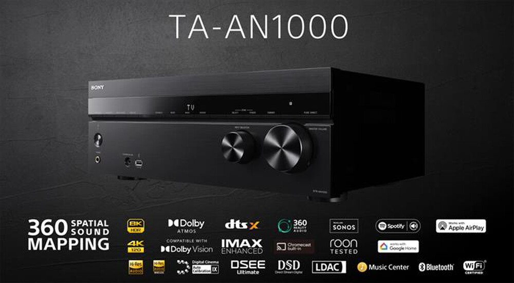 "SONY - Amplificatore AV HiFi 7.2 TAAN1000.CEL-Nero"