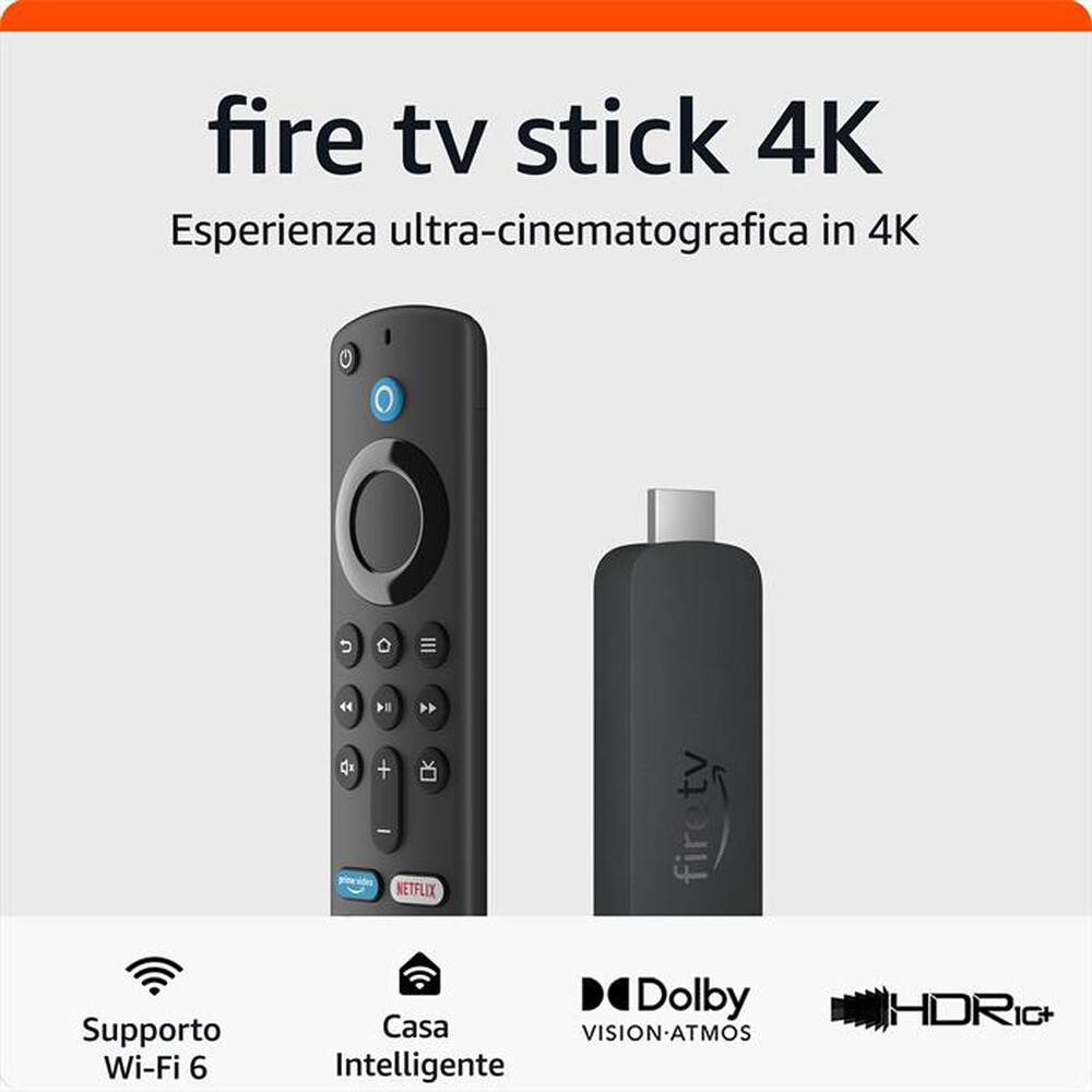 "AMAZON - NUOVO FIRE TV STICK 4K-Nero"
