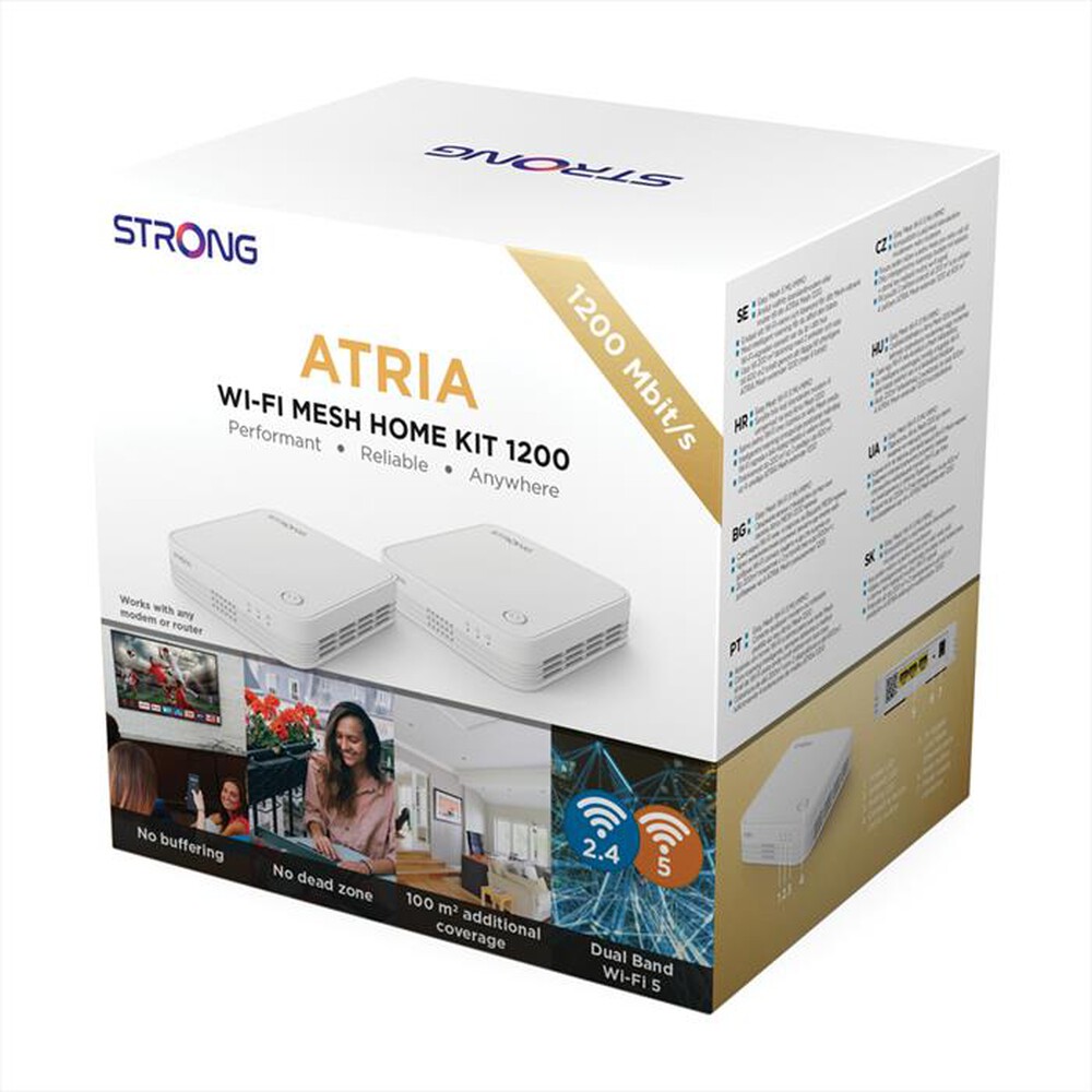 "STRONG - Wi-Fi Mesh Home Kit 1200 2 PEZZI  MESHKIT1200-BIANCO"