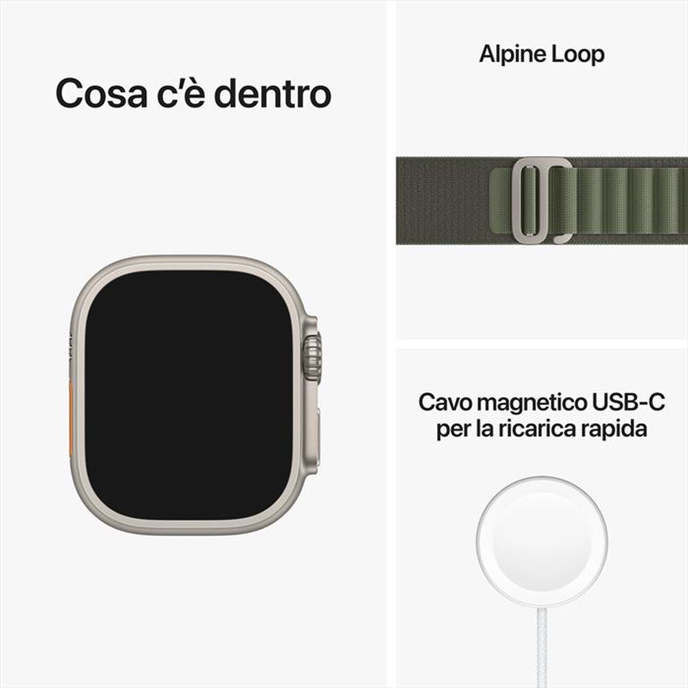 "APPLE - Watch Ultra GPS + Cellular 49mm Small-Alpine Verde"