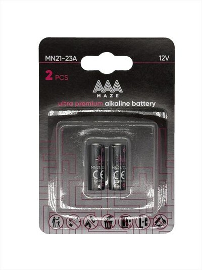 AAAMAZE - AAAMAZE PILE ALKALINE ULTRA PREMIUM MN21-23A-Nero