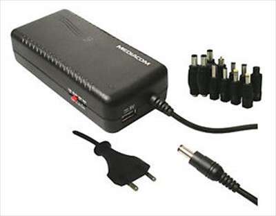 MEDIACOM - Alimentatore Universale per Notebook-Nero