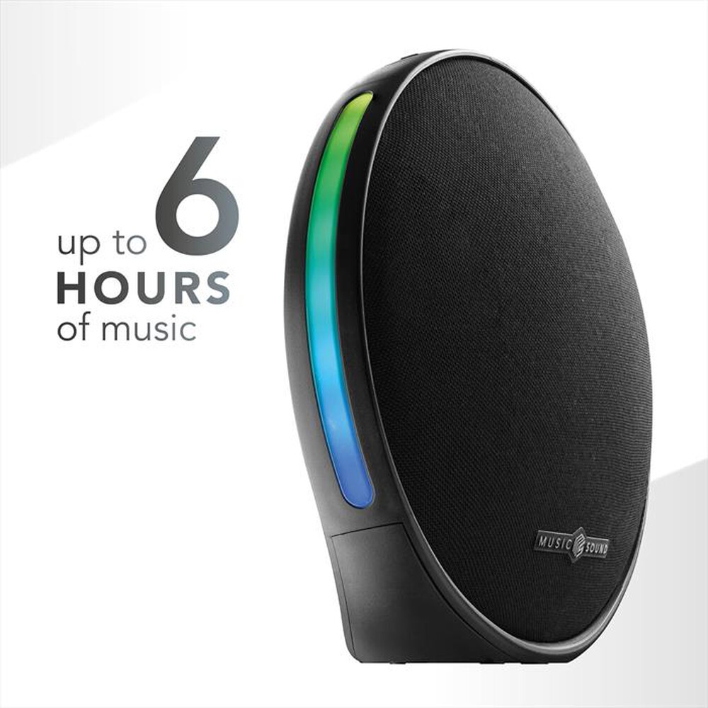 Immagine del prodotto MUSIC SOUND - Speaker Bluetooth portatile VORA-Nero