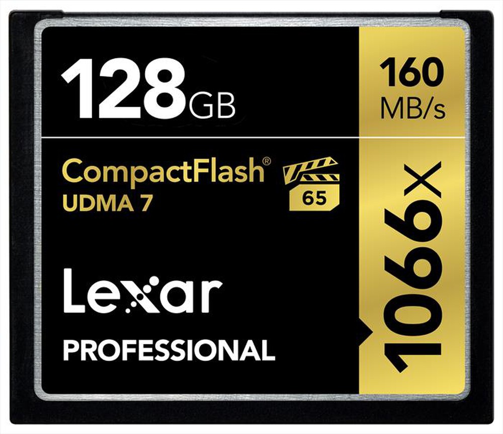 Immagine del prodotto LEXAR - 128GB 1066X PRO UDMA7 CF CARD-Black