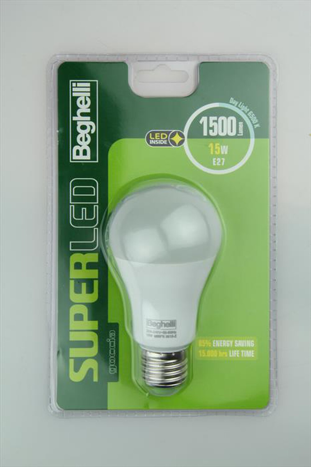 "BEGHELLI - SUPERLED GOCCIA 15W E27 6.5K"