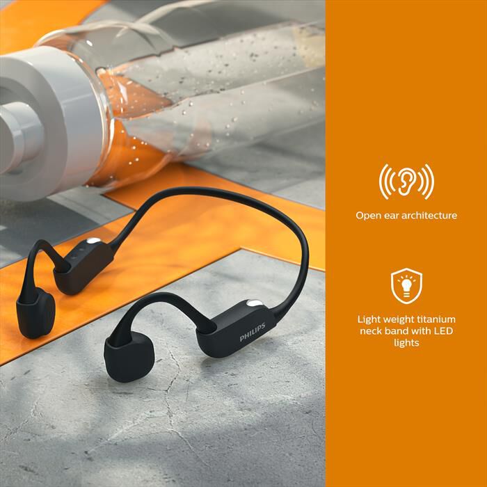 PHILIPS - TAA6606BK/00-Cuffie Sport conduzione ossea | Euronics