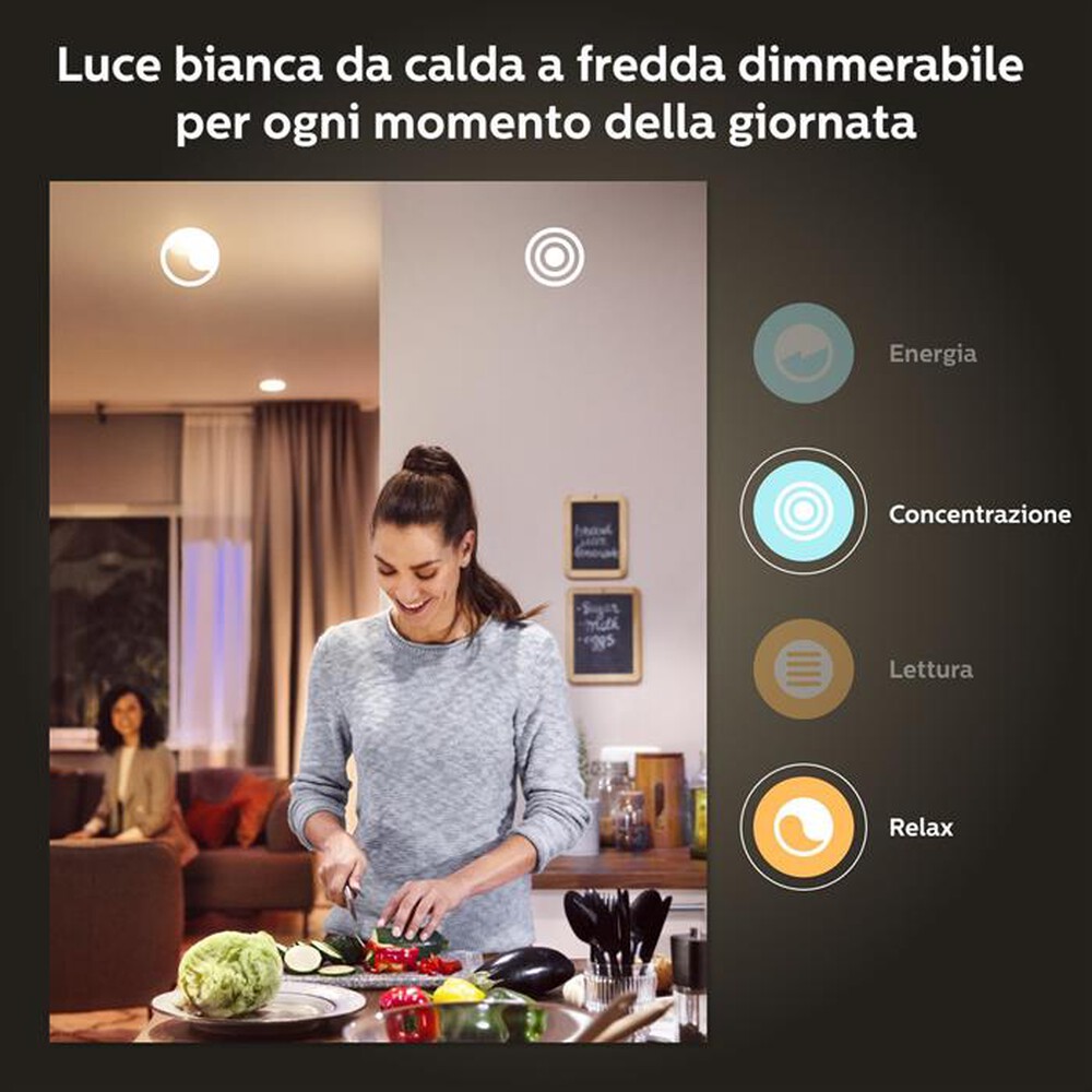 "PHILIPS - HUE WHITE AND COLOR AMBIANCE 4X LAMPADINE E27 60W-Multicolore"