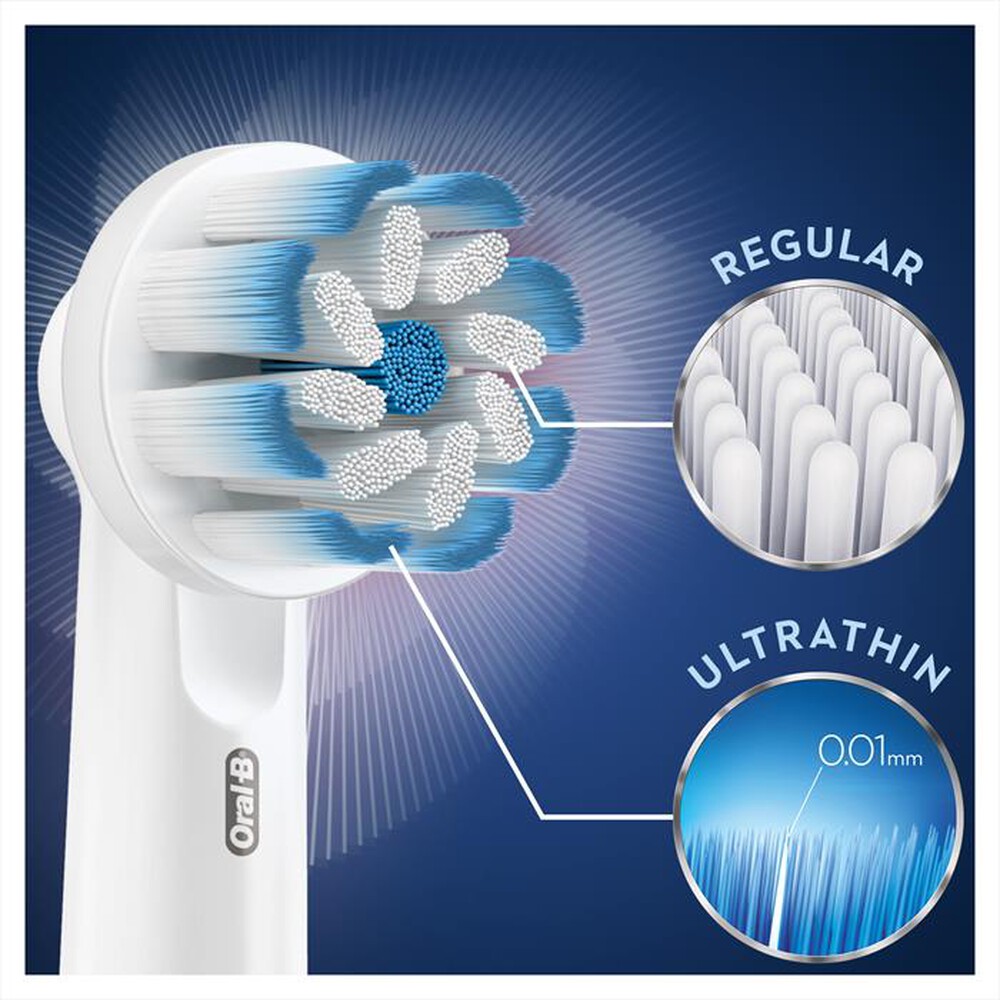 "ORAL-B - TESTINE DI RICAMBIO SENSITIVE CLEAN-Bianco"