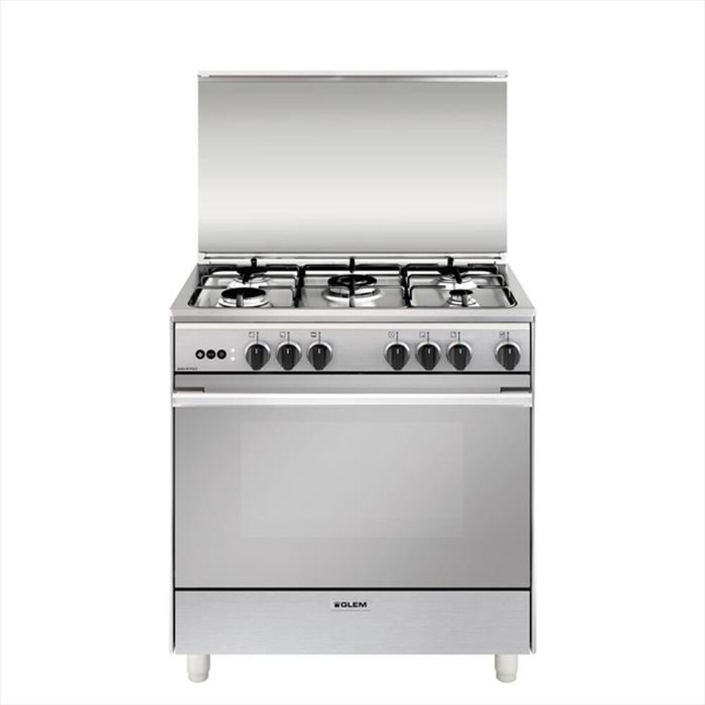 "GLEM GAS - Cucina a gas U855VI Classe A-INOX"