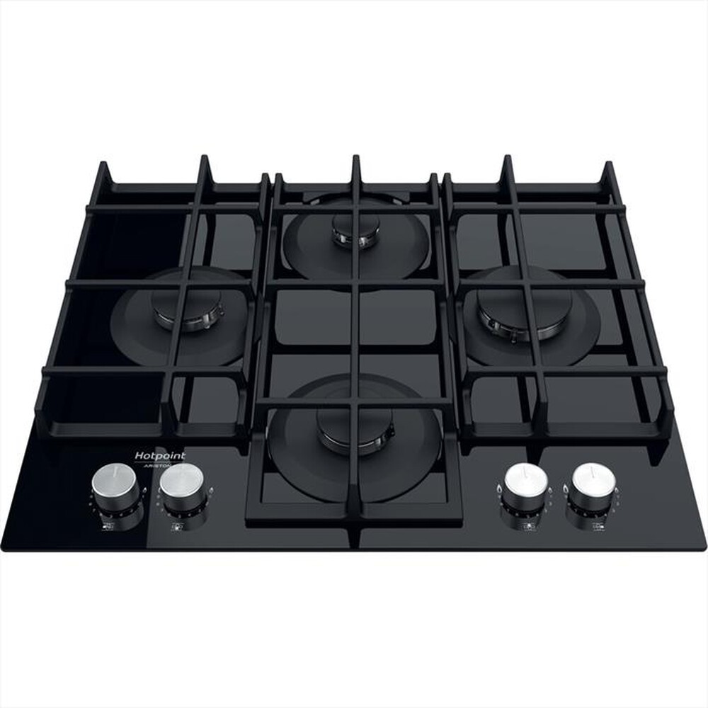 "HOTPOINT ARISTON - Piano cottura a gas HAGS 61F/BK HOB OA 4 fuochi"