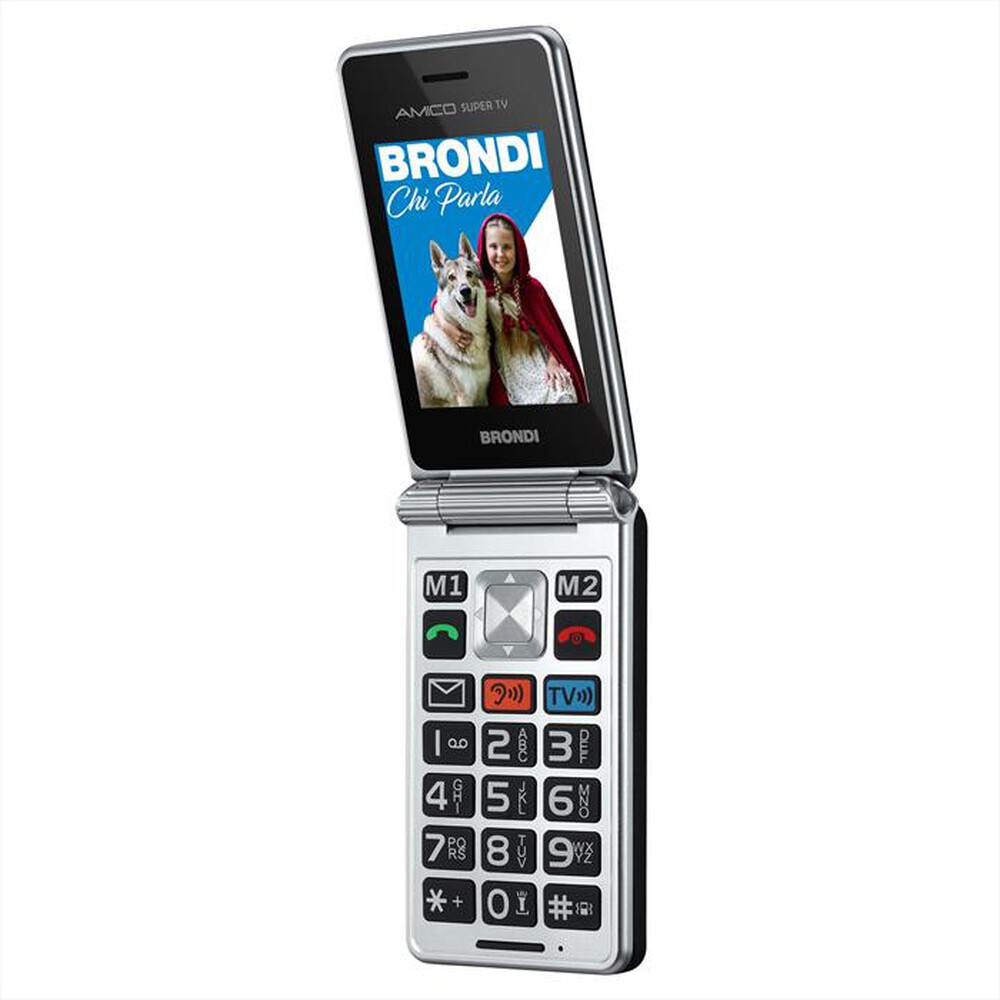 Immagine del prodotto BRONDI - Cellulare AMICO SUPER TV-GUNMETAL GREY