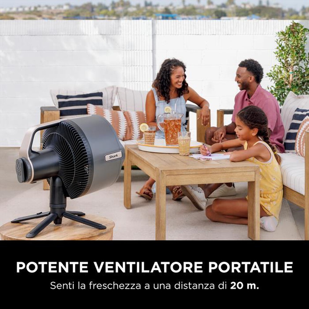 "SHARK - Ventilatore portatile FLEXBREEZE PROMIST-Nero"