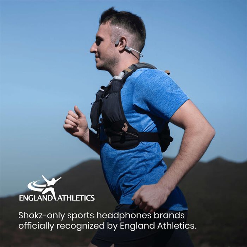 "SHOKZ - Auricolare Bluetooth OPENRUN-Grey"