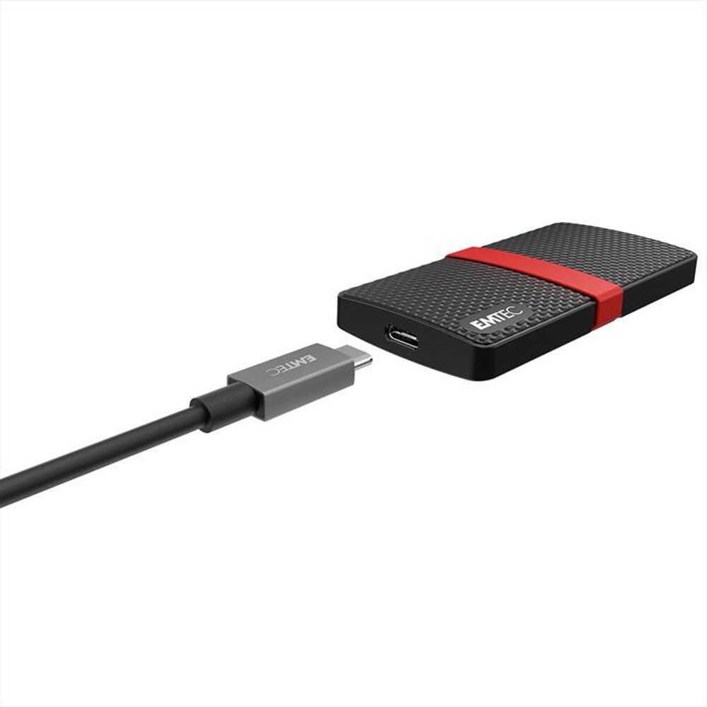 "EMTEC - SSD 3.1 GEN1 POWER PLUS X200 SATA3-Nero/Rosso"