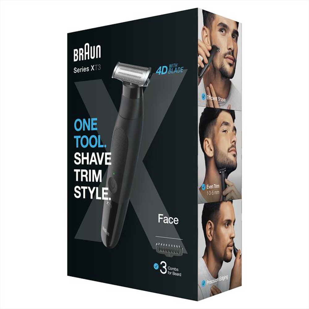 Immagine del prodotto BRAUN - Regolabarba SERIES XT3 XT3100-NERO