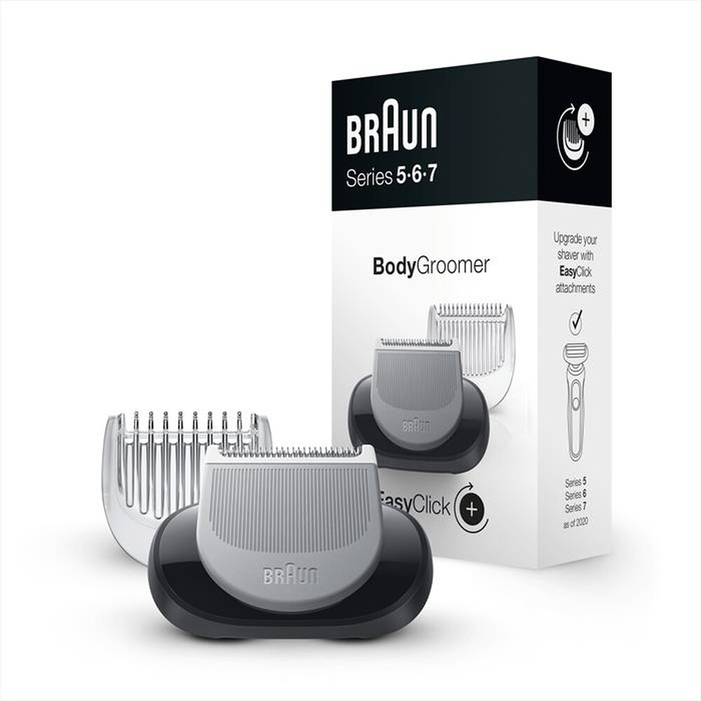 "BRAUN - EasyClick Accessorio Rifinitore Corpo-Grigio"