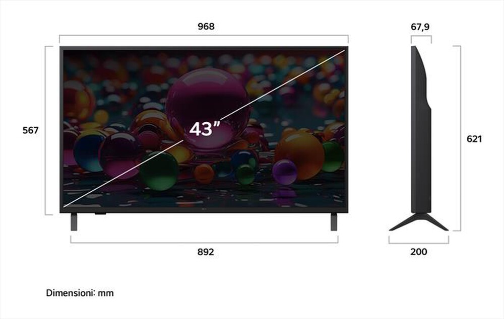 Immagine del prodotto LG - Smart TV LED UHD 4K 43" WEBOS AI 43UA74006LB-Blu