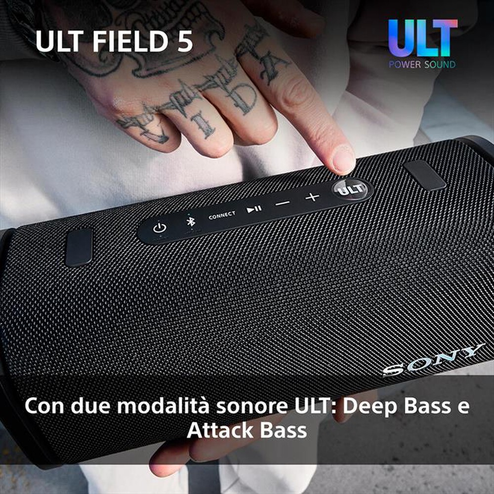 Immagine del prodotto SONY - Speaker portatile Wireless Bluetooth SRSULT50B.CE7-Nero