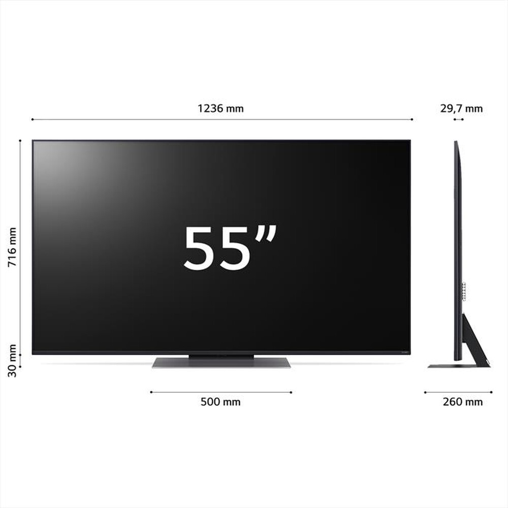 "LG - Smart TV QNED Serie 86 UHD 4K 55\" 55QNED86T6A-Blu"