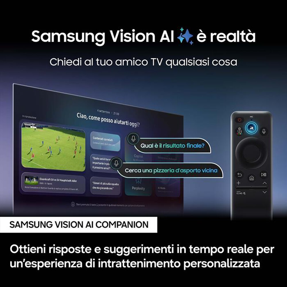Immagine del prodotto SAMSUNG - Smart TV MINI LED UHD 4K 100" QE100QN80FUXZT-Carbon Silver