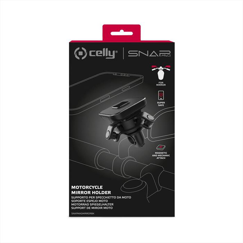 Immagine del prodotto CELLY - SUPPORTO TELEFONO PER SPECCHIETTO-NERO
