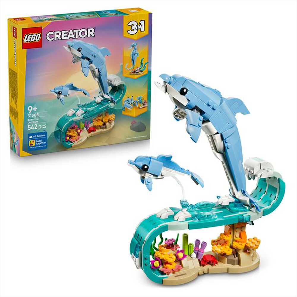 Immagine del prodotto LEGO - CREATORE 3IN1 Animali marini: delfini - 31385-Multicolore