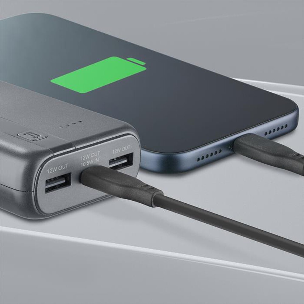 Immagine del prodotto CELLULARLINE - Powerbank ESSENTIAL 10000-Grigio