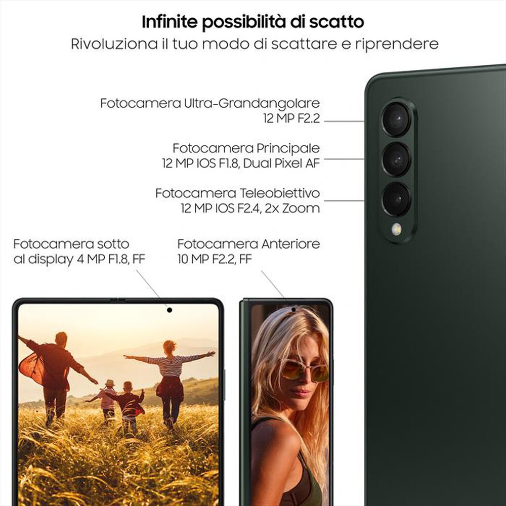 "SAMSUNG - GALAXY Z FOLD3 5G 256 GB-Phantom Green"