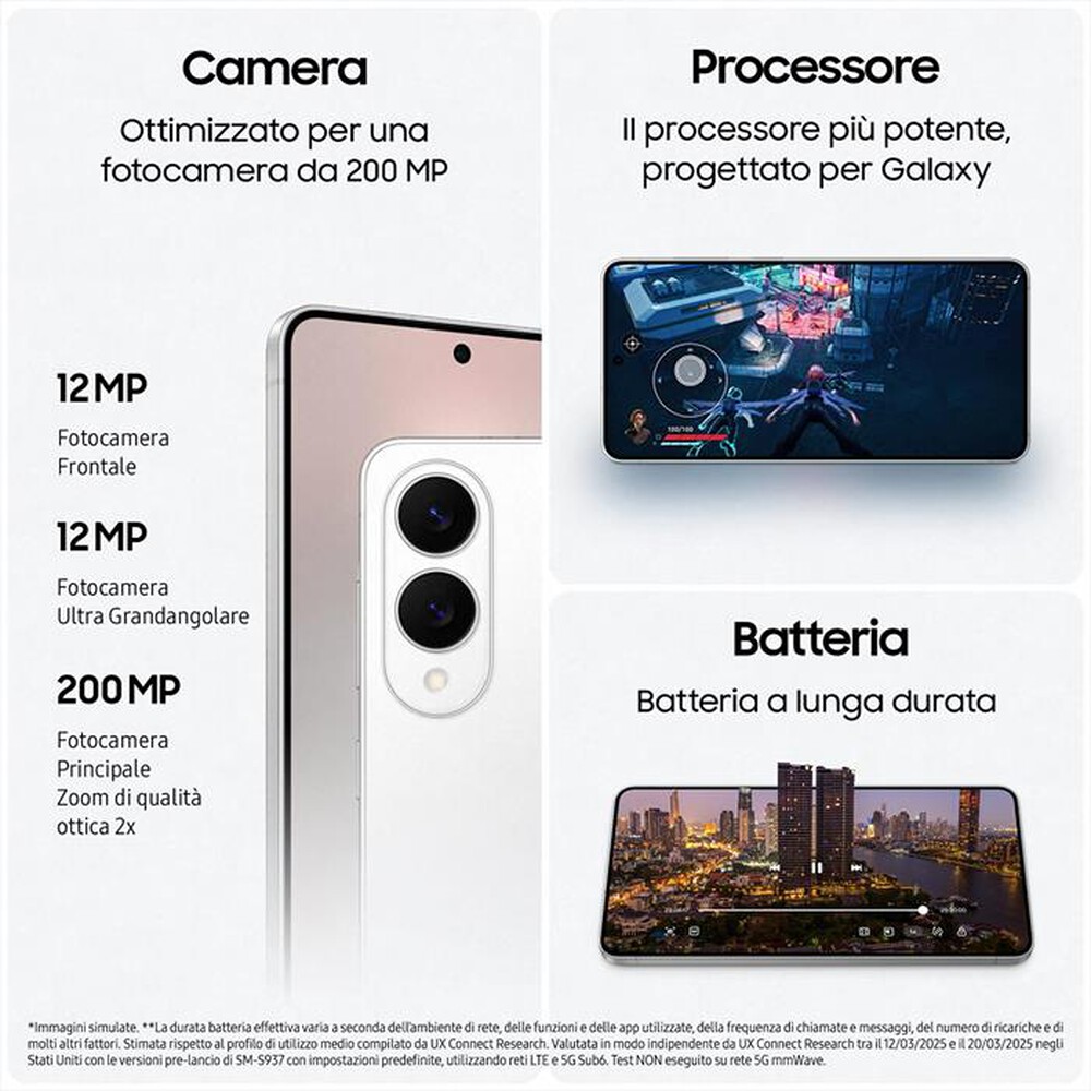 Immagine del prodotto SAMSUNG - Galaxy S25 Edge 12+256GB-Titanium Silver