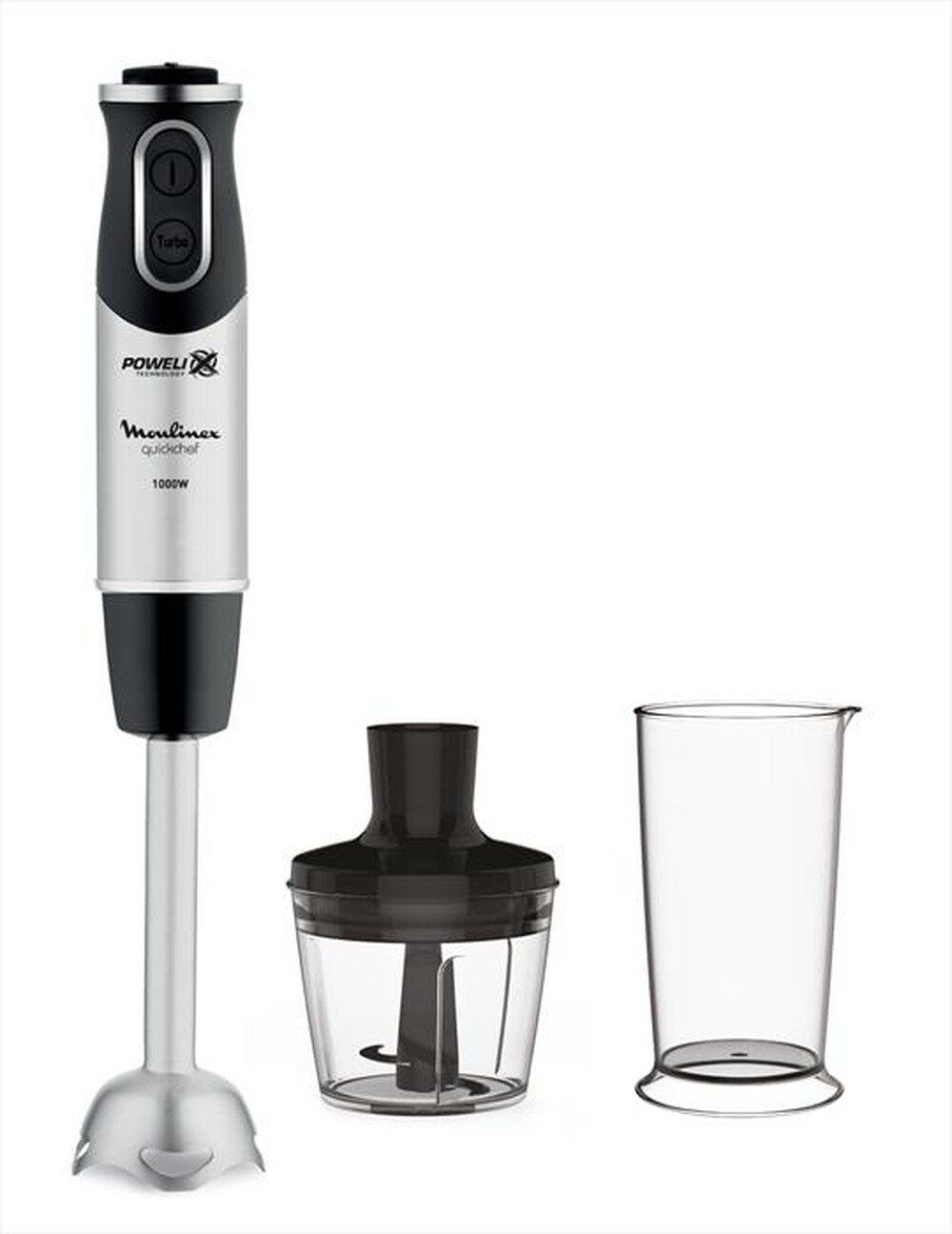 "MOULINEX - DD6578 Quickchef 2in1 Frullatore a Immersione-acciaio inox / nero"