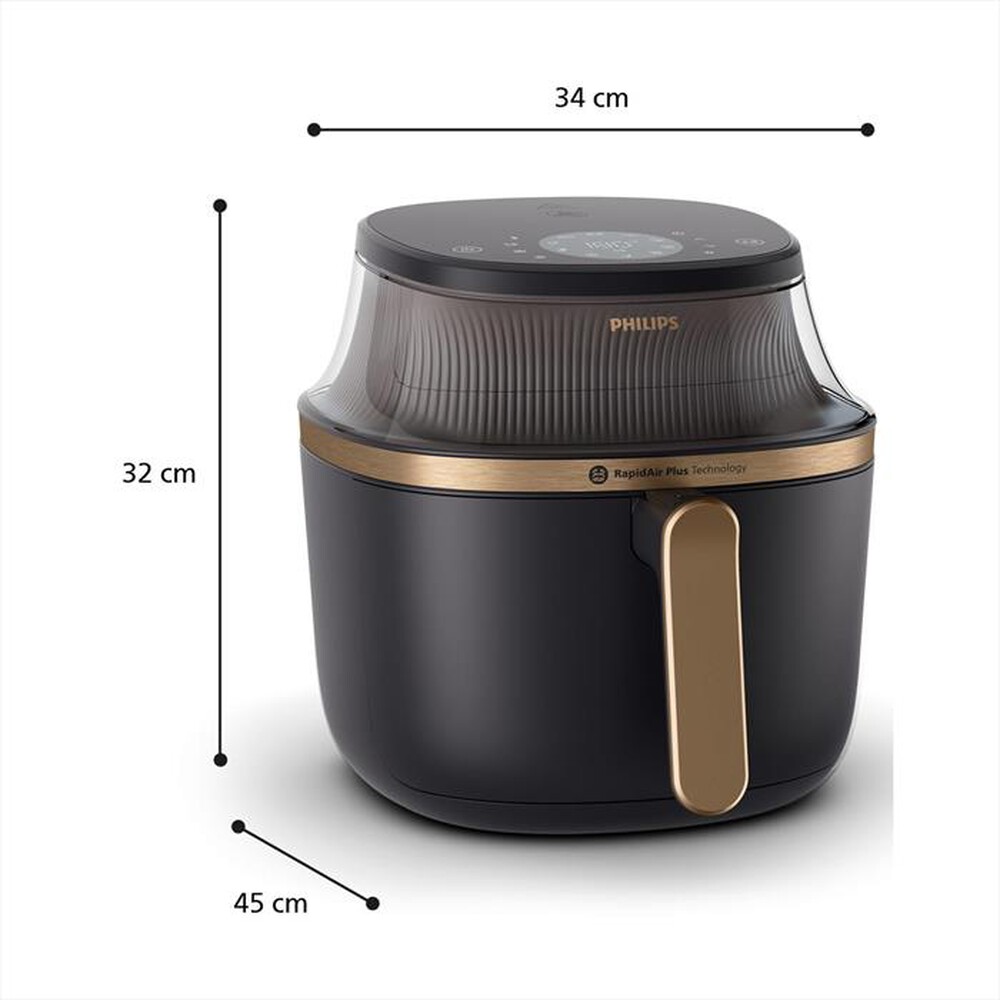 "PHILIPS - Friggitrice ad aria AIRFRYER SERIE 3000 NA342/00-Nero"