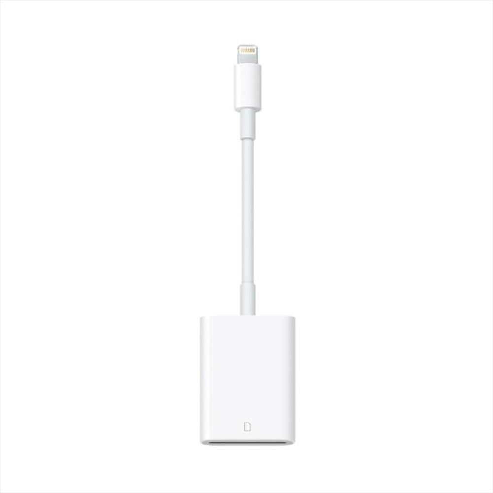 "APPLE - Lettore per fotocamere da Lightning a scheda SD-Bianco"