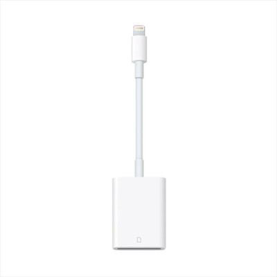 APPLE - Lettore per fotocamere da Lightning a scheda SD-Bianco