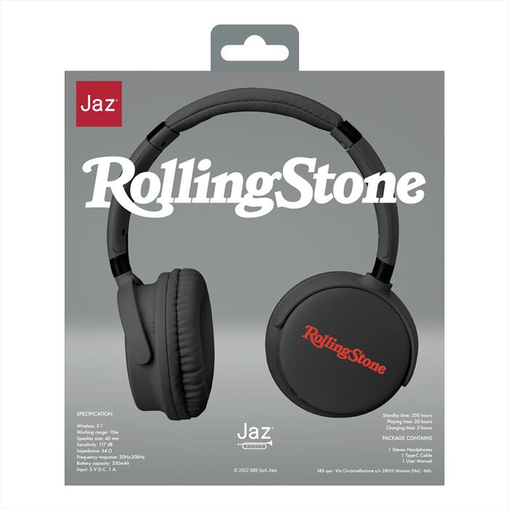"SBS - Cuffia wireless TEJZRSHEADBTK-Nero"
