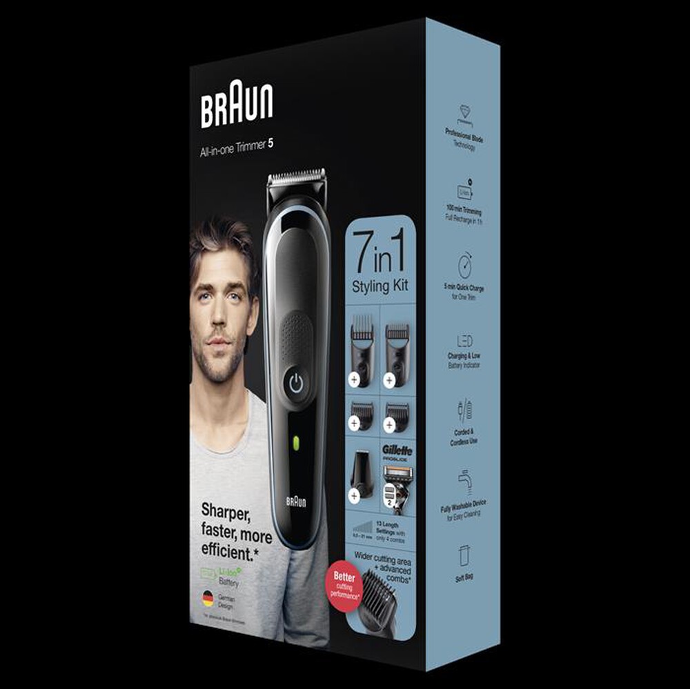 "BRAUN - MGK5355-NERO/BLU"