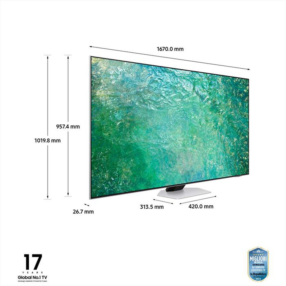 "SAMSUNG - Smart TV NEO QLED UHD 4K 75\" QE75QN85CATXZT-BRIGHT SILVER"