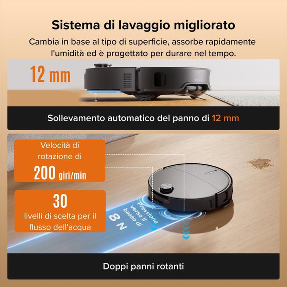 Immagine del prodotto ROBOROCK - Robot Qrevo Curv Edge 2X-nero