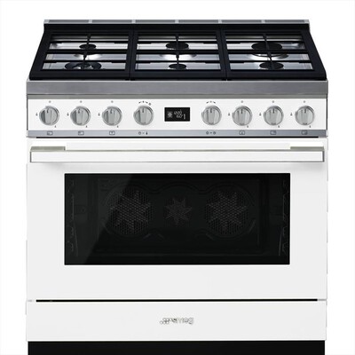 SMEG - Cucina a gas CPF9GPWH Classe A+-BIANCO